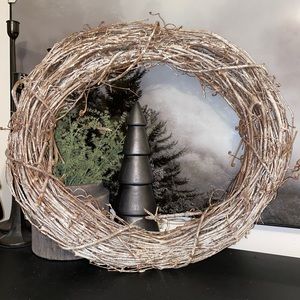 Flocked Vine Christmas Wreath